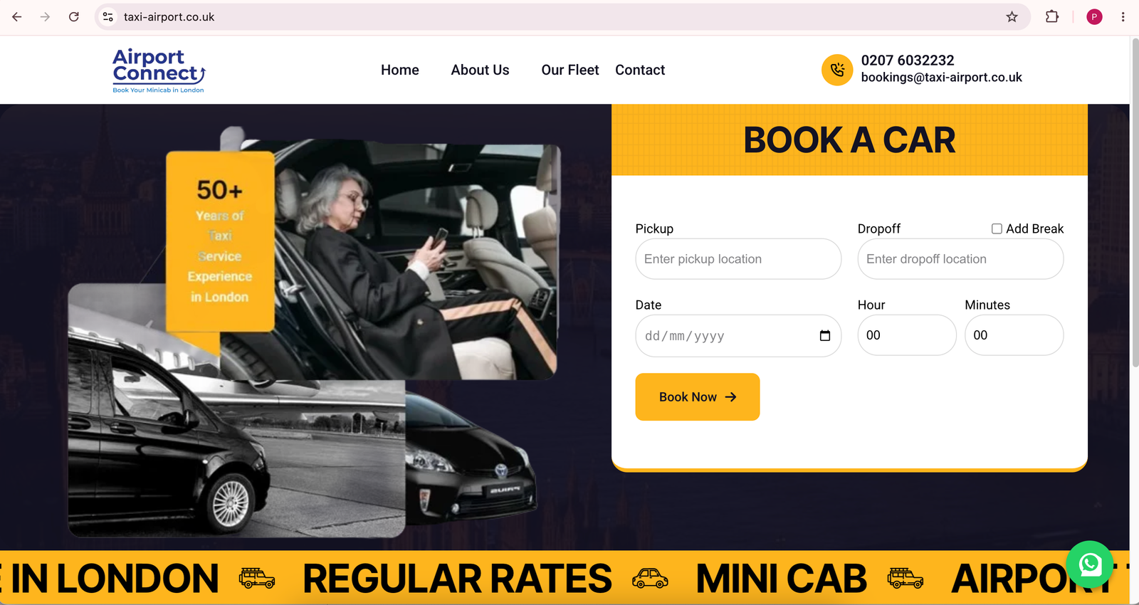 Airport Connect booking